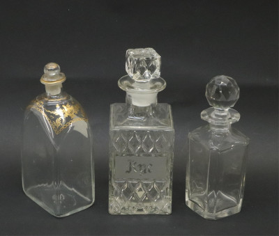 3 Glass Decanters