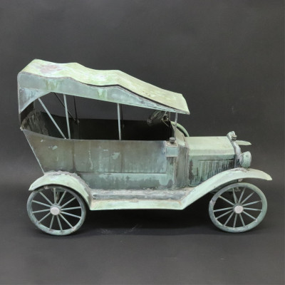 Vintage Copper Car Weathervane 20th C