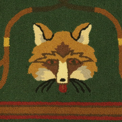 Hand Made Wool 'Fox' Rug 6' x 9'