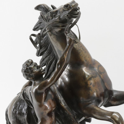 Aft Guillaume Coustou Pr Bronze Marley Horses