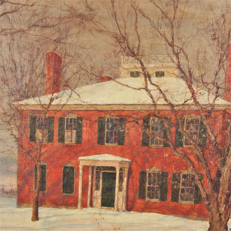 Walter L Palmer (18541932) House In Winter O/C