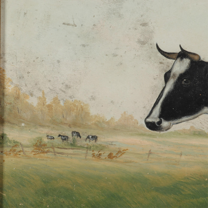 W Van Zandt Black White Cow 1892