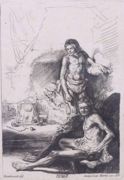Georg Leopold Hertel after Rembrandt Etching