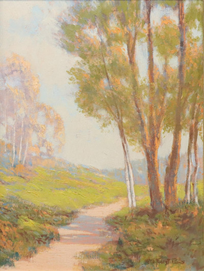 George Forest Payne Trees Fields Pastel