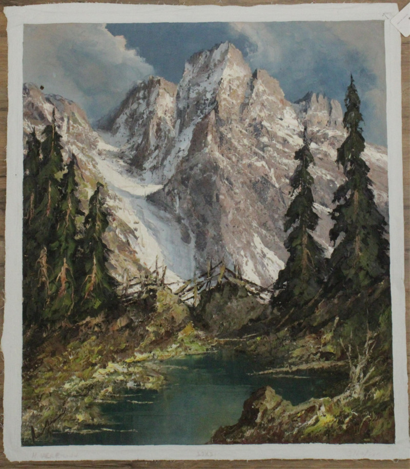 Herbert August Uerpmann Alpine Landscape