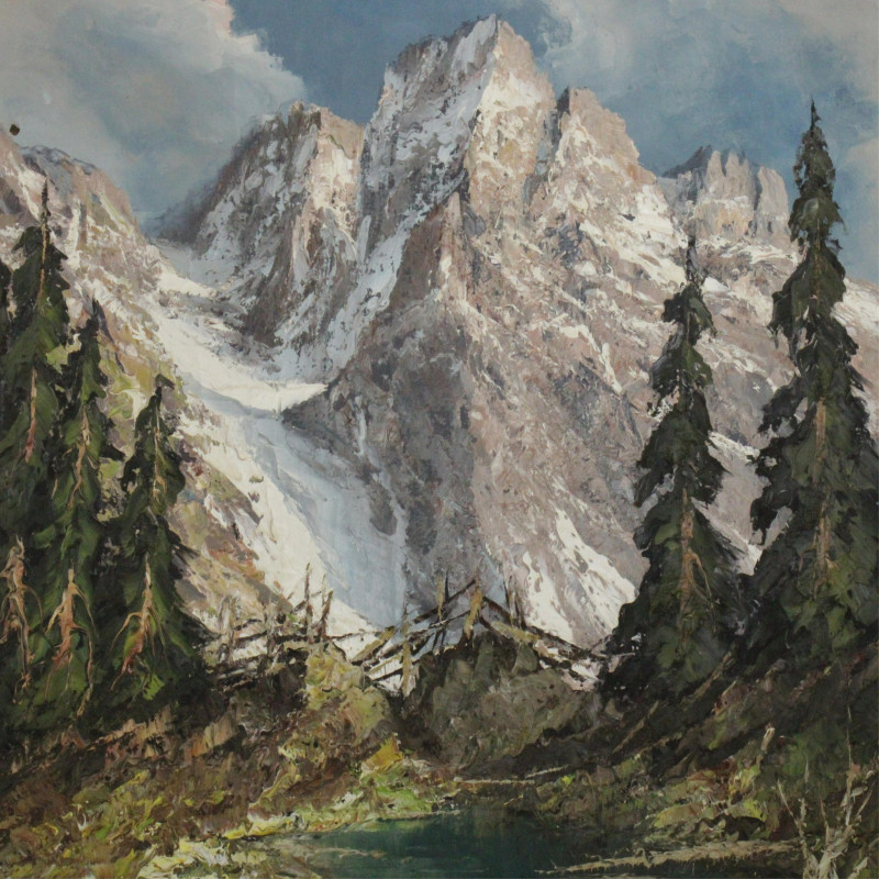 Herbert August Uerpmann Alpine Landscape