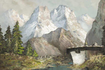 Herbert August Uerpmann Mountian Landscape