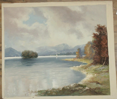 Herbert August Uerpmann Lake Scene