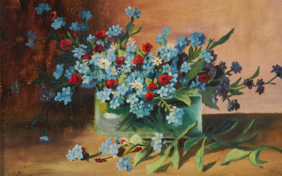 Image for Lot Jules Larcher - Untitled (still life with forget-me-nots)