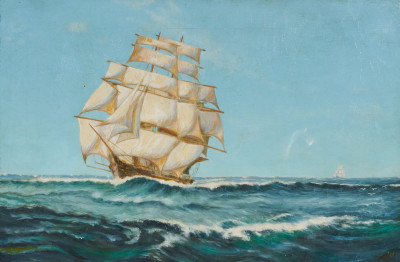 Image for Lot Artist Unknown - Untitled (ship at sea)