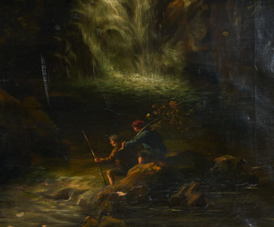 Artist Unknown - Rhydal Waterfall
