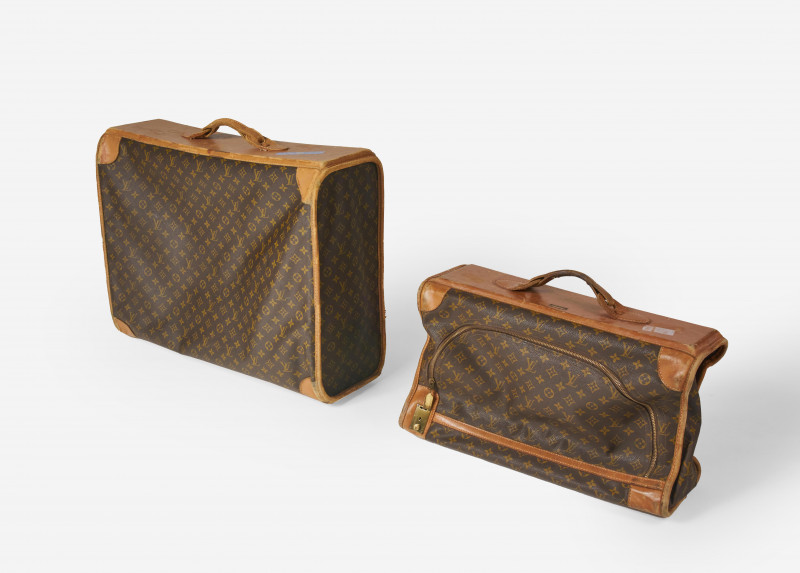 Louis Vuitton - vintage set of soft sided luggage