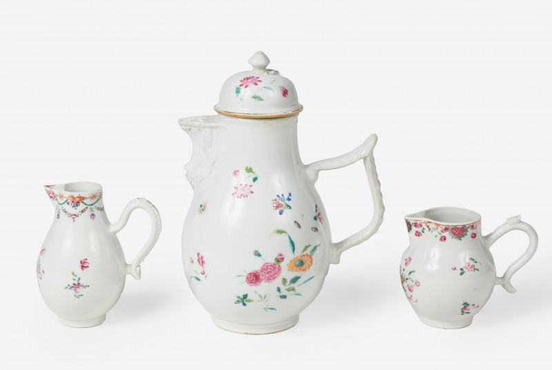 Chinese Export - Coffee Pot and Creamers