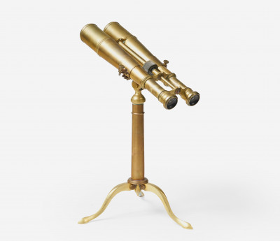 Verres - Tabletop French Brass Binoculars