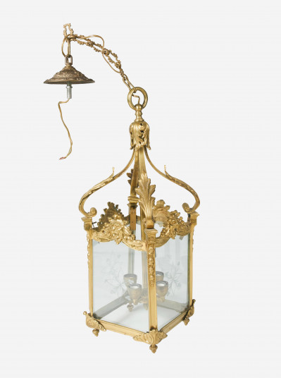 Louis XV Style Brass Lantern