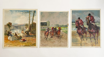 Image for Lot Ludwig Gschossmann - Horse Races and Picnics (3)