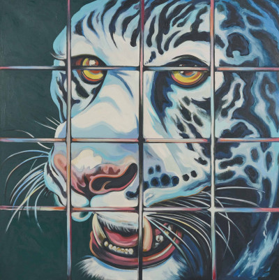Image for Lot Lowell Nesbitt - Caged Tiger