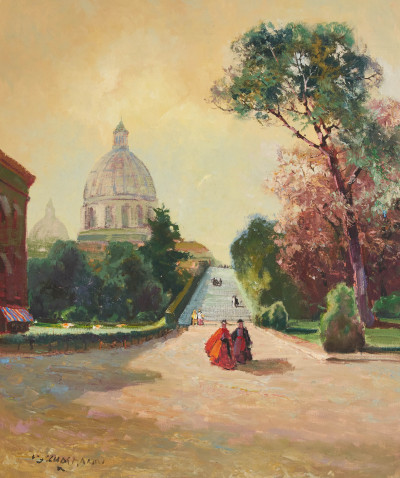 Image for Lot Ludwig Gschossmann - Path To Cathedral