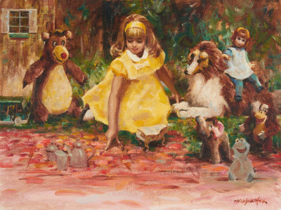 Image for Lot Wendell Hall - Tea with Friends