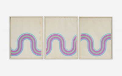 Image for Lot Unknown Artist - Untitled Ribbon Triptych