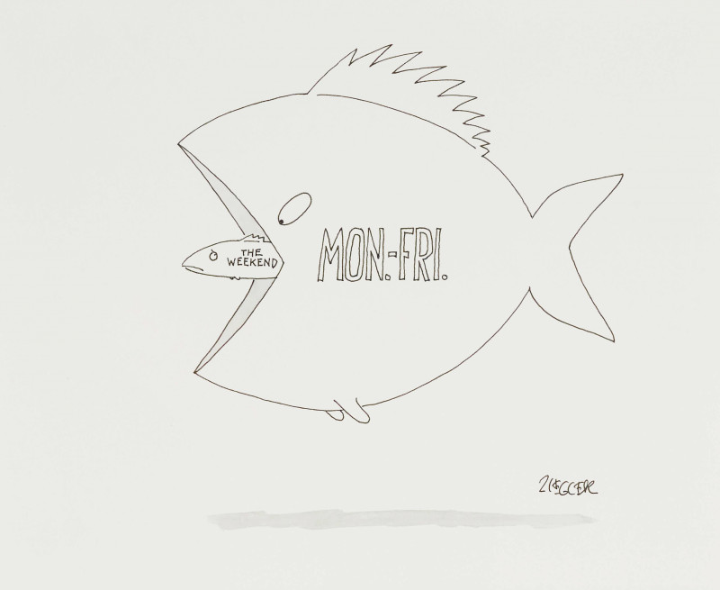 Jack Ziegler - Mon.-Fri. Fish Eats Weekend Fish