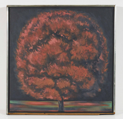 Lowell Nesbitt - Nocturnal, Red Tree