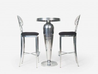 Image for Lot in the style of Philippe Starck - Bistro Set with 'Miss Balu' Style Table