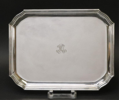 Image for Lot Emile Puiforcat Sterling Silver Tray