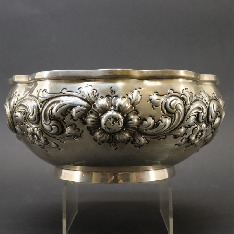 Black Starr Frost Sterling Silver Repousse Bowl