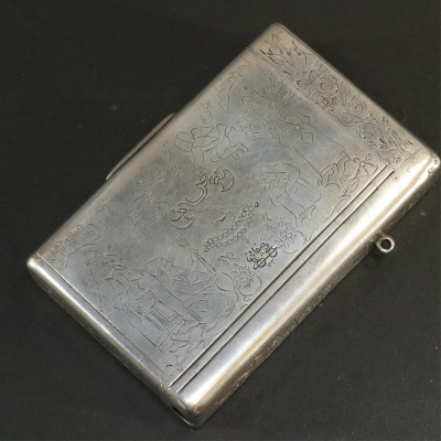 Image for Lot Russian Silver Tobacco Box St Petersburg 19th C
