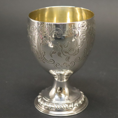 4 George III Silver Goblets London Late 18th C