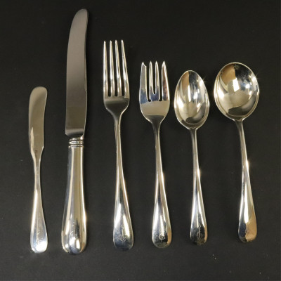 Image for Lot Michael's Sterling Silver Flatware Service for 8