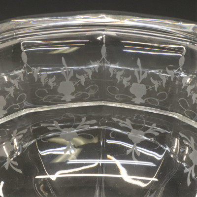 Tiffany Co Crystal Pedestal Compote Bowl