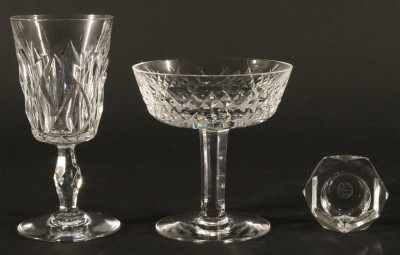 Image for Lot 18 Cut Glass Pieces Baccarat Waterford