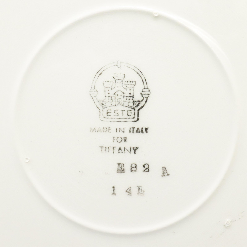 Este Ceramiche for Tiffany Co Plates Group of 8