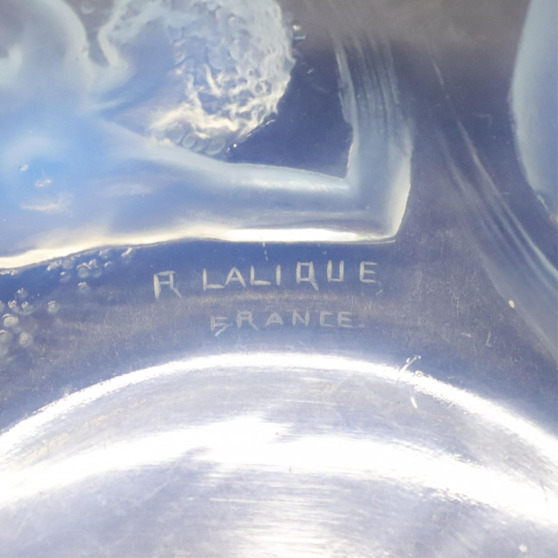 R Lalique Ondines Opalescent Glass Bowl