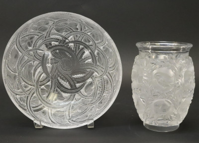 Image for Lot Lalique Bagatelle Vase Pinson Bowl