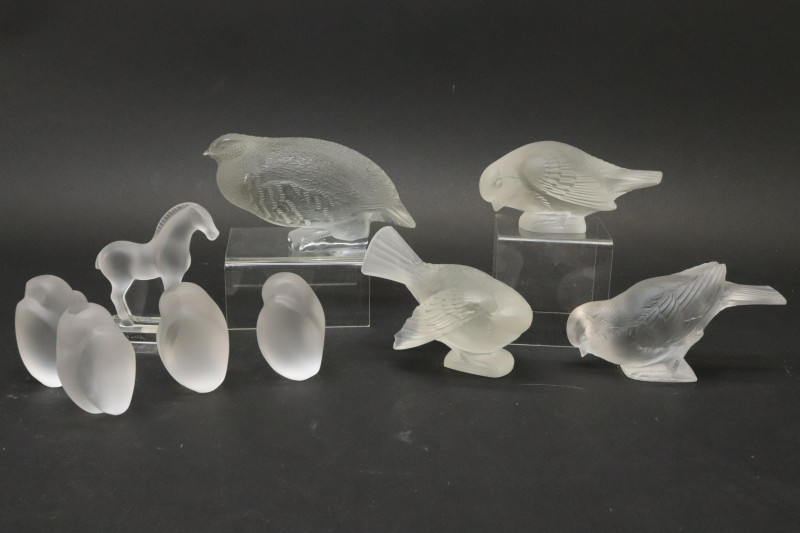 R Lalique and StLouis Paperweights