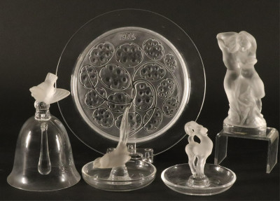 Image for Lot 5 Pieces of Lalique Glass