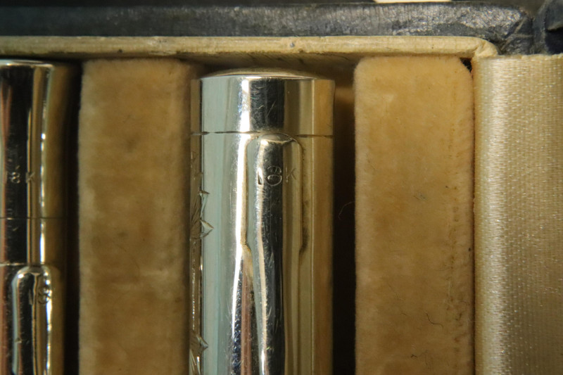 18K Sheaffer's Fountain Pen Mechanical Pencil Set