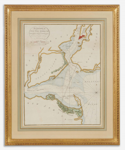 Pair of Antique Maps, East Coast and New York Harbor