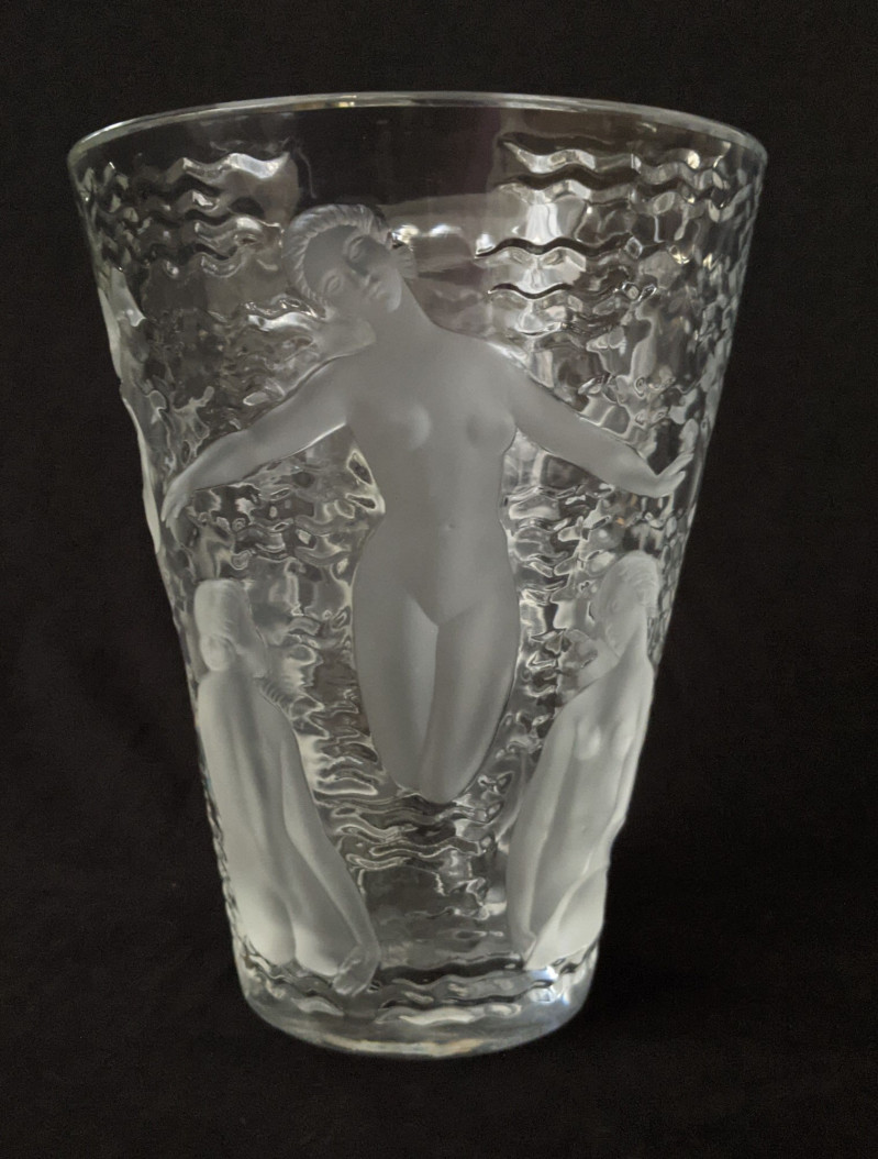 Lalique Crystal - Ondines vase
