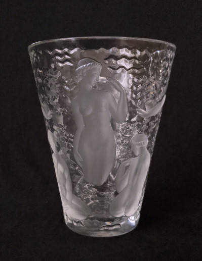 Image for Lot Lalique Crystal - Ondines vase