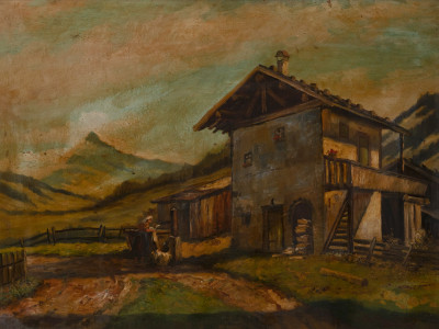 Image for Lot Paul Götz Räcknitz - Untitled (Country house)