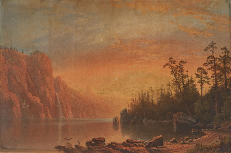 after Albert Bierstadt - Sunset
