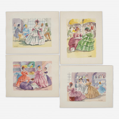 Image for Lot R. Forbella - Victorian Ladies (4)