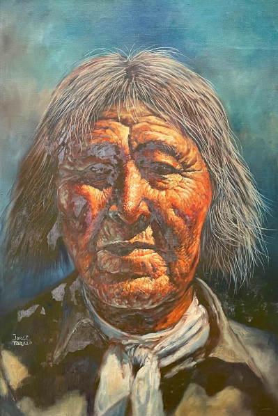 Image for Lot Jorge Tarallo Braun - Native American on Green