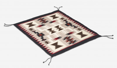 Image for Lot Alice Maloney Max - Navajo Rug with Storm Pattern