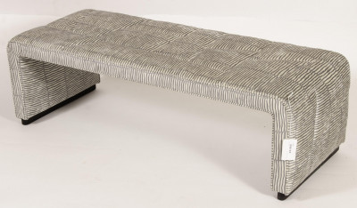 Image for Lot Modern Upholstered Bench