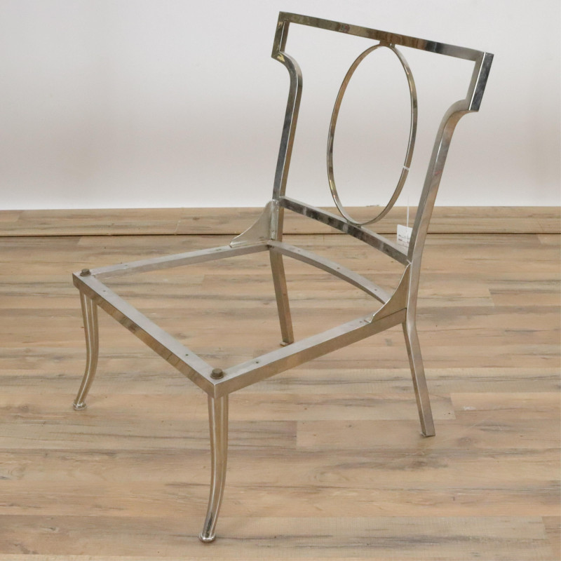 4 Modern Metal Chairs Slipper Chair